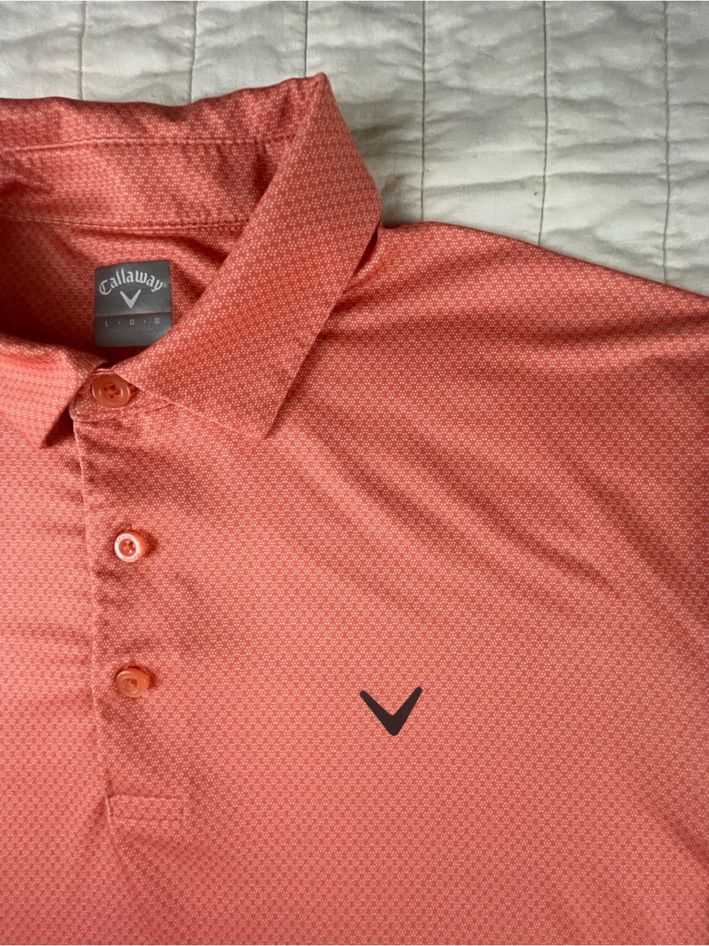 Callaway Men's Orange Performance Polo Shirt Large